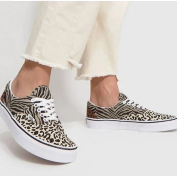 VANS Unisex Size M-4.5 / W-6 Lace-Up Era Safari Multi Print Skate Sneakers NWT - Picture 1 of 7
